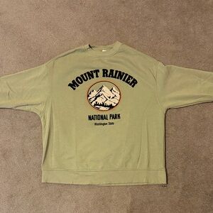 H&M Olive Green Crewneck Sweater